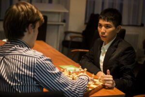 So halverwege aan de leiding